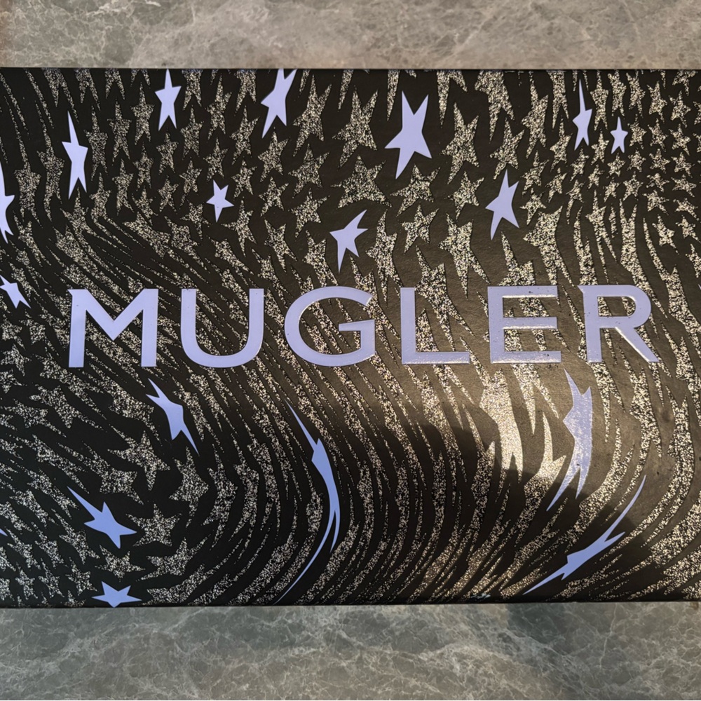 Mugler Black Box with Lavender Star Motif